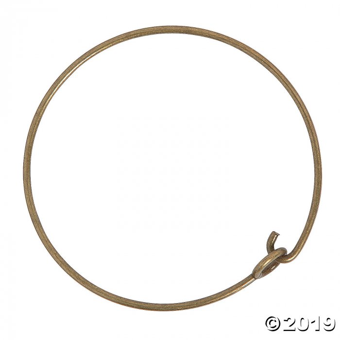 Antique Goldtone Loop Bangle Bracelets (6 Piece(s))