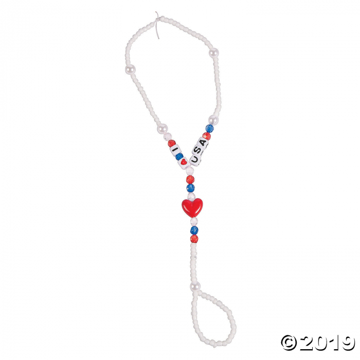 I Love The USA Barefoot Sandal Craft Kit (Makes 12)