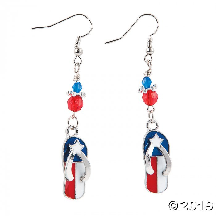 Flag Flip Flop Earrings Craft Kit (6 Pair)