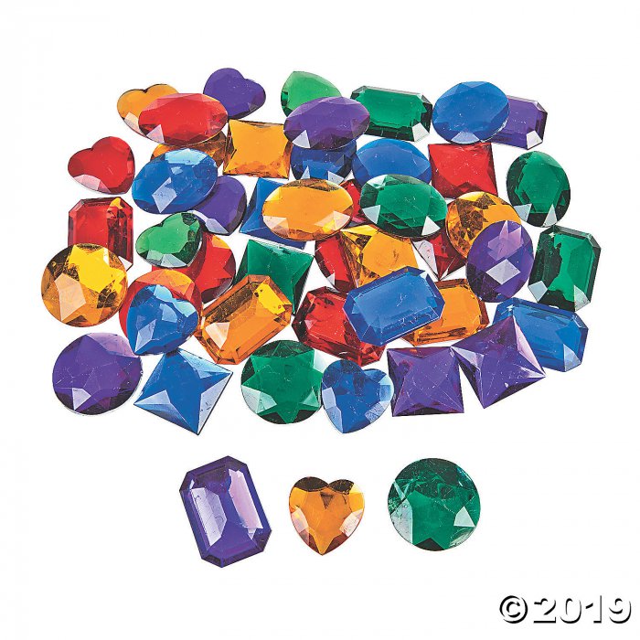 Giant Self-Adhesive Jewels (50 Piece(s))