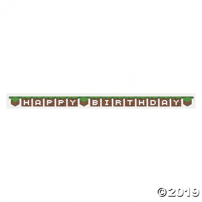 Minecraft® Jointed Birthday Banner (1 Piece(s)) Minecraft® Jointed Birthday Banner (1 Piece(s))