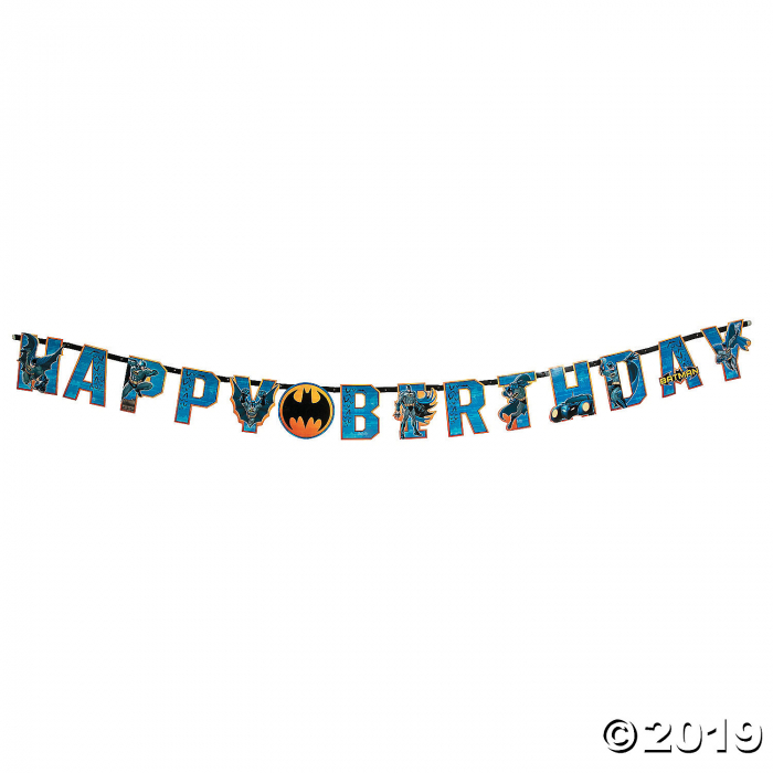 Batman Add-An-Age Birthday Paper Banner (1 Piece(s))