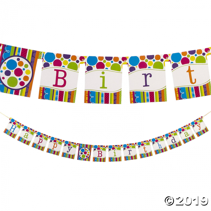 Bright & Bold Jointed Cardboard Banner (1 Piece(s))