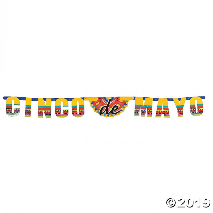 Cinco De Mayo Card Stock Jointed Banner (1 Piece(s))