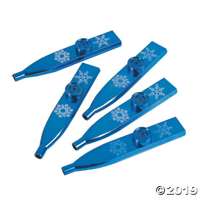 Metallic Snowflake Kazoos (24 Piece(s))