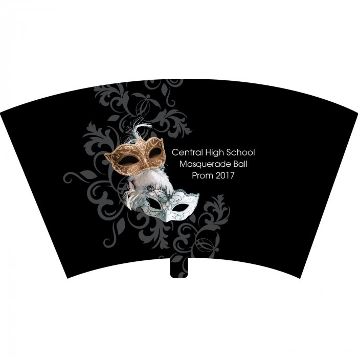 Personalized Masquerade Ball Tumbler with Straw (1 Piece(s))