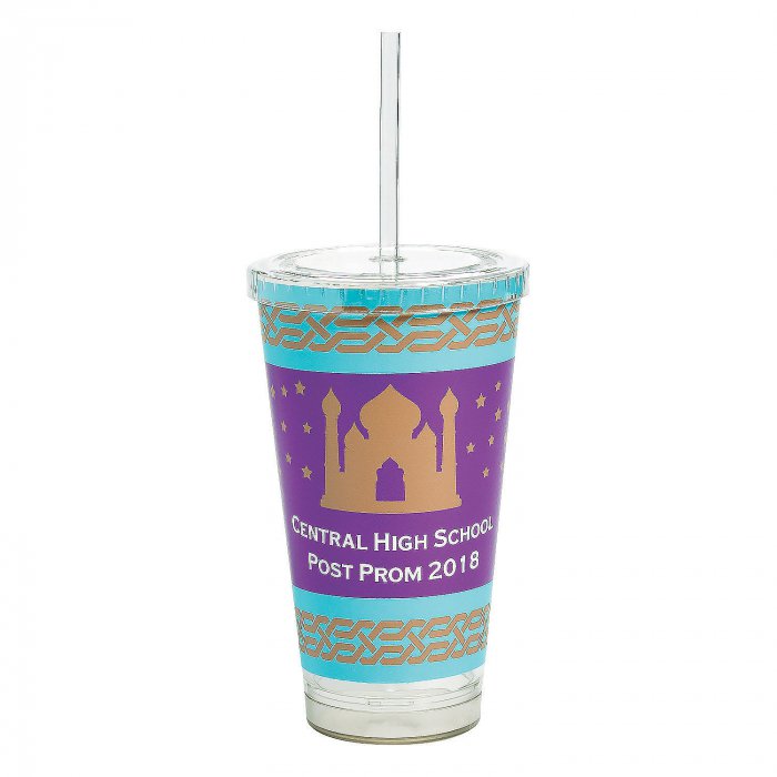 Personalized Arabian Nights Tumbler with Straw (1 Piece(s))