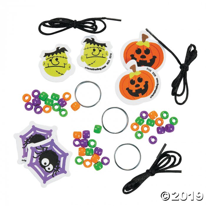 Halloween Beaded Keychain Craft Kit (Makes 50)
