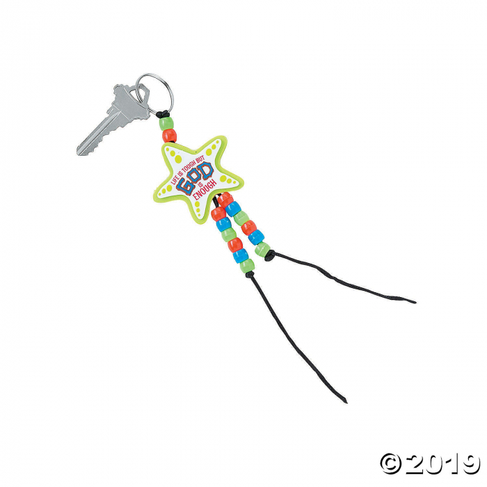 Island VBS Beaded Keychain Craft Kit (Makes 12)