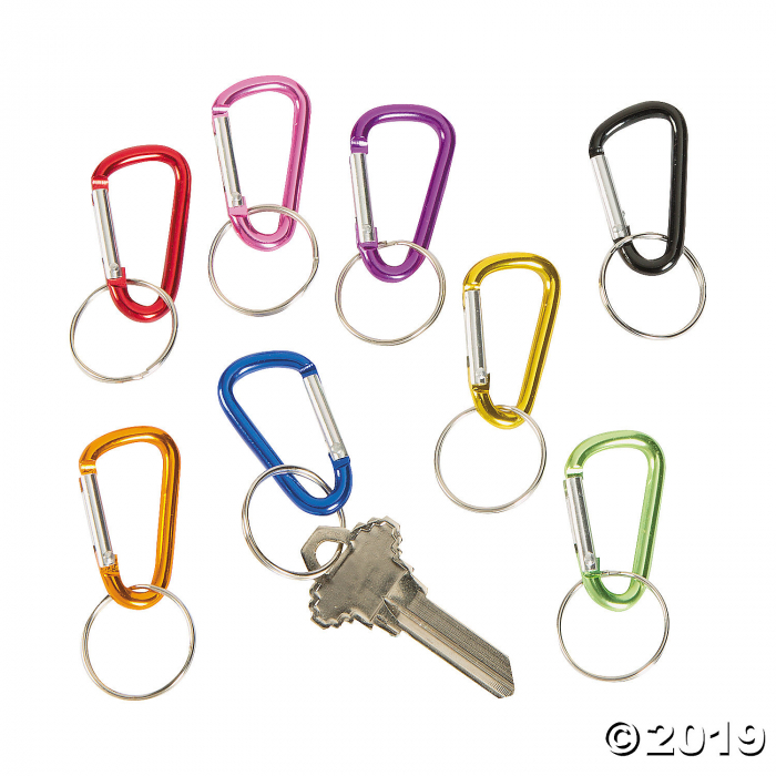 Mini Clip Carabiner Keychains (48 Piece(s))