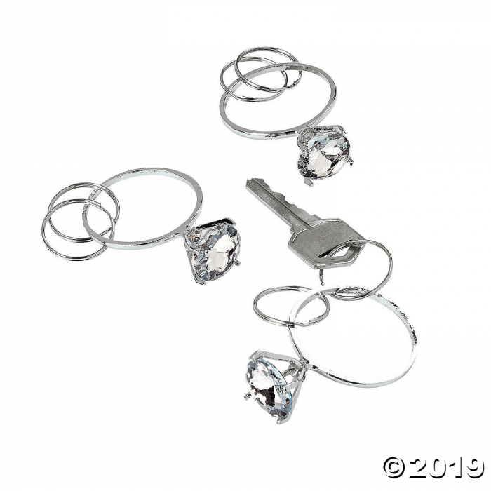 Diamond Ring Keychains (Per Dozen)