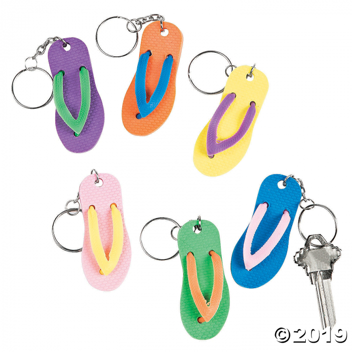 Flip Flop Keychains (Per Dozen) Flip Flop Keychains (Per Dozen)