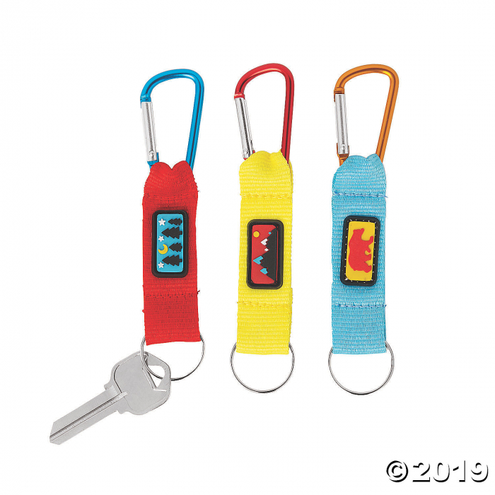 Adventure Carabiner Keychains (Per Dozen) Adventure Carabiner Keychains (Per Dozen)