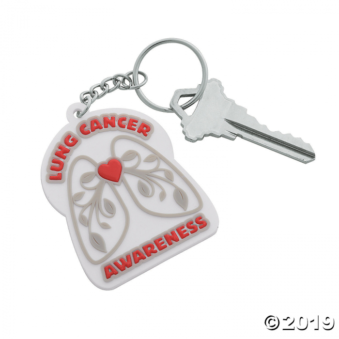 Lung Cancer Awareness Keychains (Per Dozen)