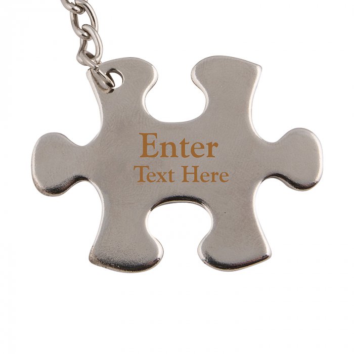 Personalized Puzzle Key Necklace