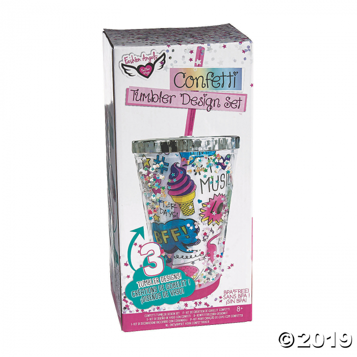 Color Your Own Confetti Tumbler Kit (3 Piece(s))