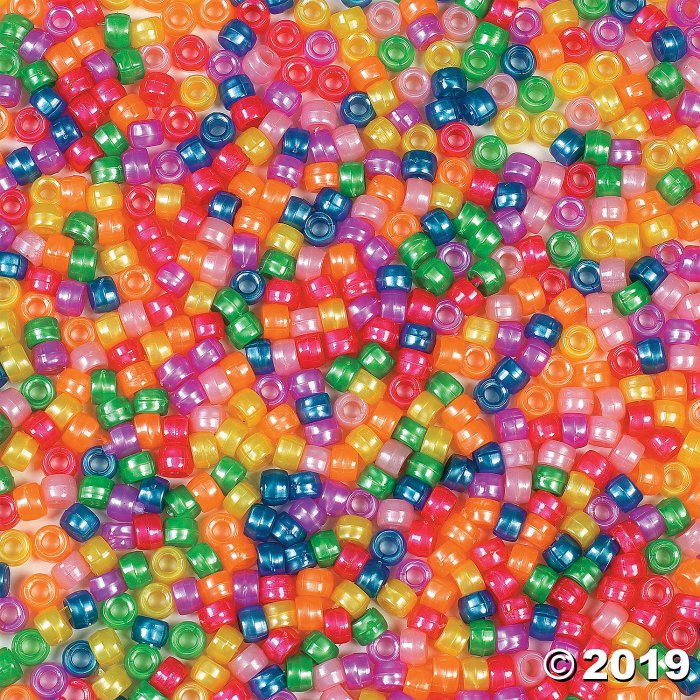 1 Lb. Of Pearl Pony Beads (2000 Piece(s))