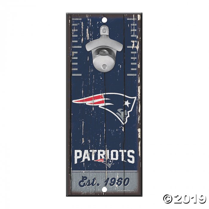 NFL® New England Patriots Bottle Opener Sign (1 Piece(s))