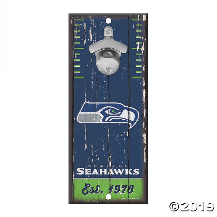 NFL® Seattle Seahawks Bottle Opener Sign (1 Piece(s))