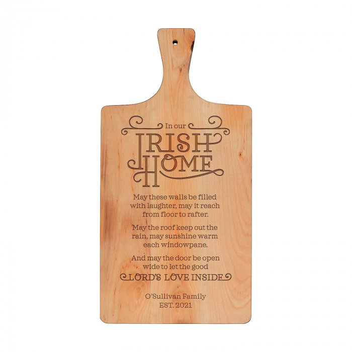 Personalized Irish Prayer Birch Cutting Board (1 Piece(s))