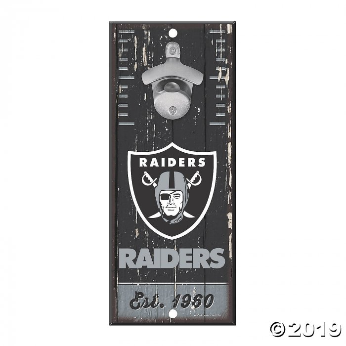NFL® Oakland Raiders Bottle Opener Sign (1 Piece(s))