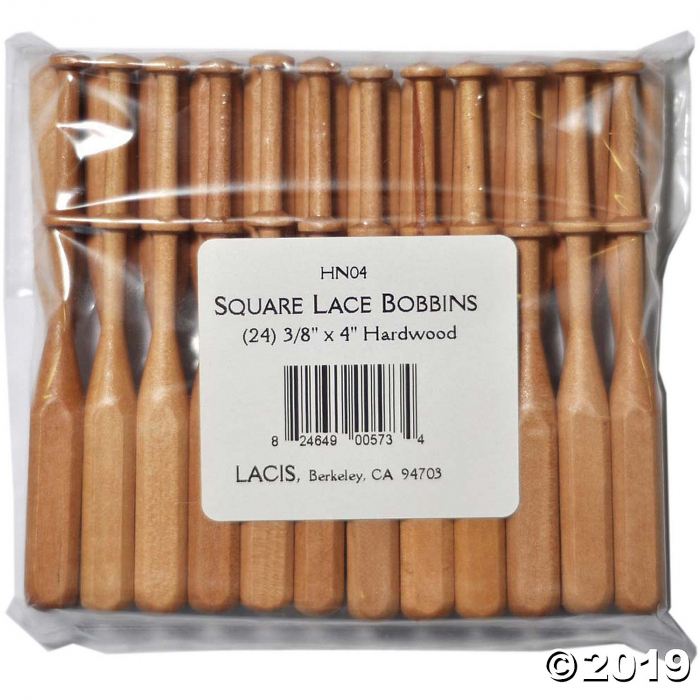 Lacis Square Lace Bobbins 24/Pkg- (1 Set(s))