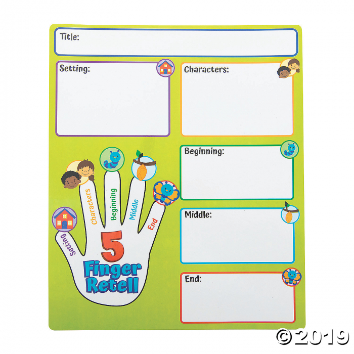 Five Finger Retell Dry Erase Boards 10 Piece s GlowUniverse