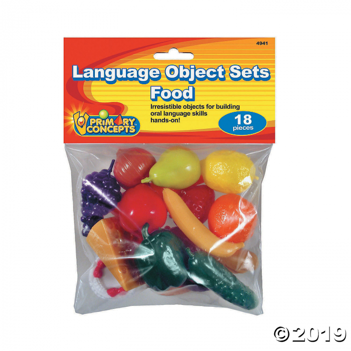 Primary Concepts Language Object Sets Food, 18 Pieces (1 Piece(s))