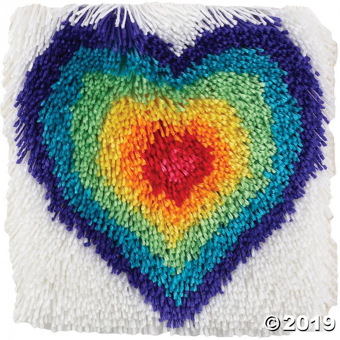 Caron Shaggy Latch Hooked Rug Kit - From the Heart (1 Set(s))