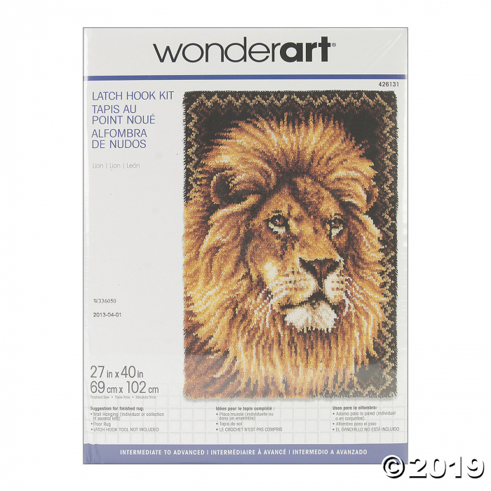 Caron Wonderart Latch Hook Kit - Lion (1 Set(s))