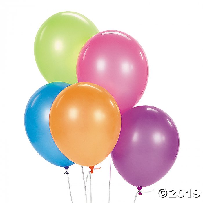 Neon 11" Latex Balloon Assortment (100 Piece(s))