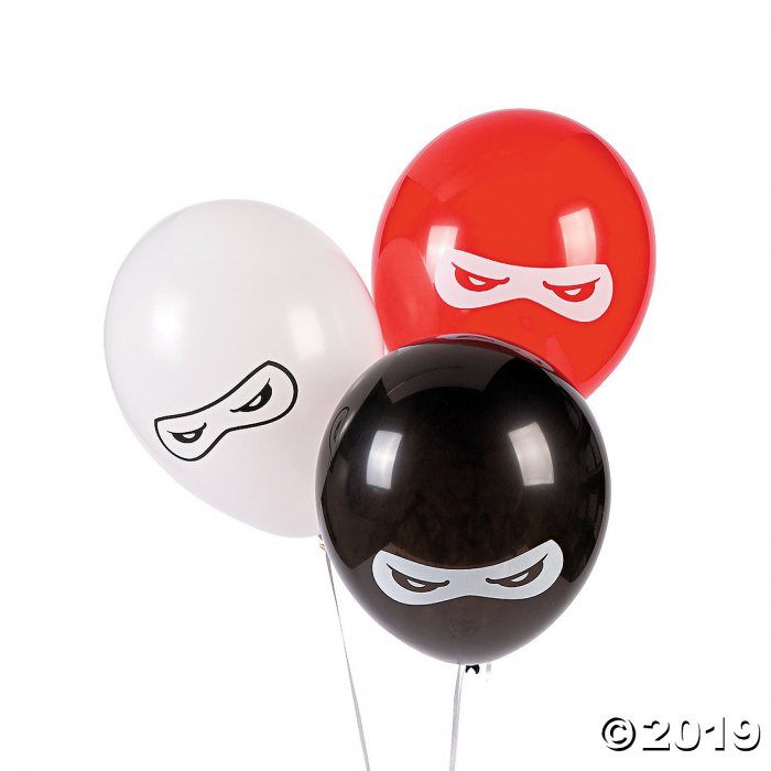 Ninja Warriors 11" Latex Balloons (25 Piece(s))