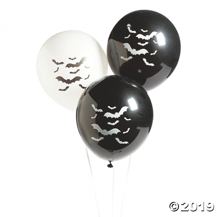 Bat-Printed 11" Latex Balloons (48 Piece(s))