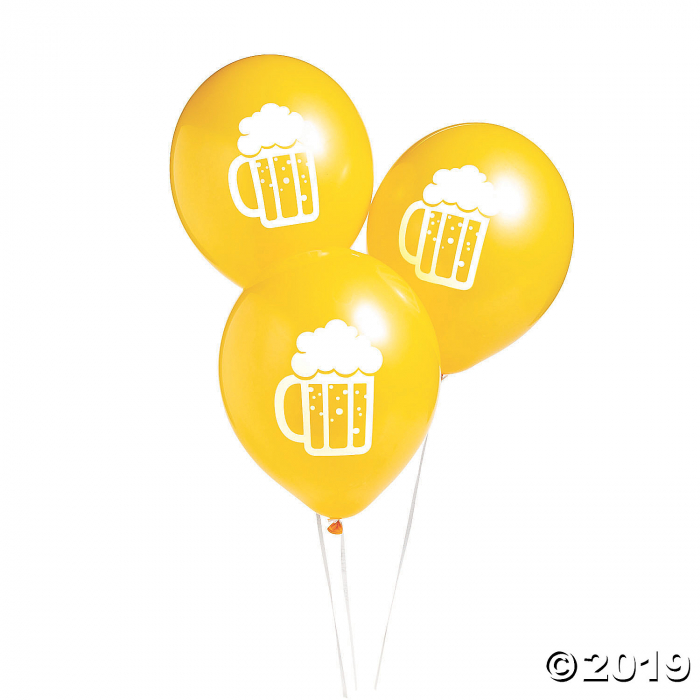 Beer Mug 11" Latex Balloons (24 Piece(s))