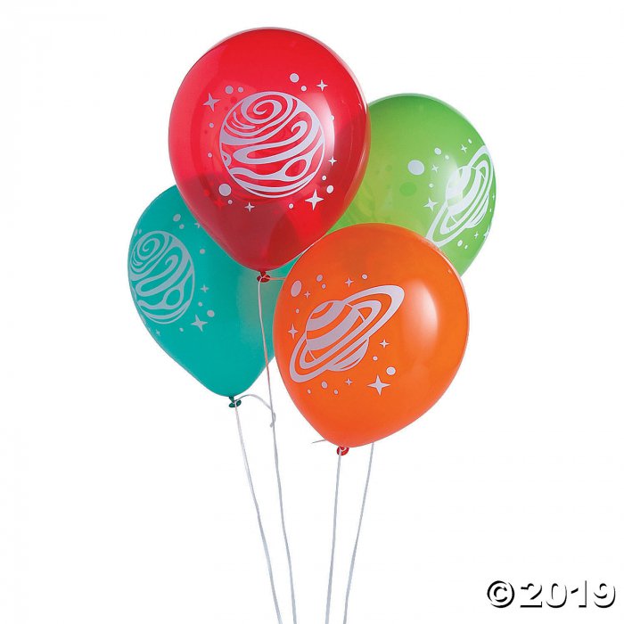 Space Party 11" Latex Balloons (24 Piece(s))