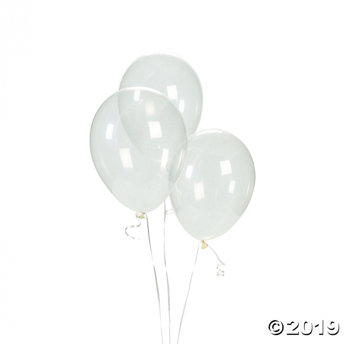 Diamond Clear 11" Latex Balloons (24 Piece(s))