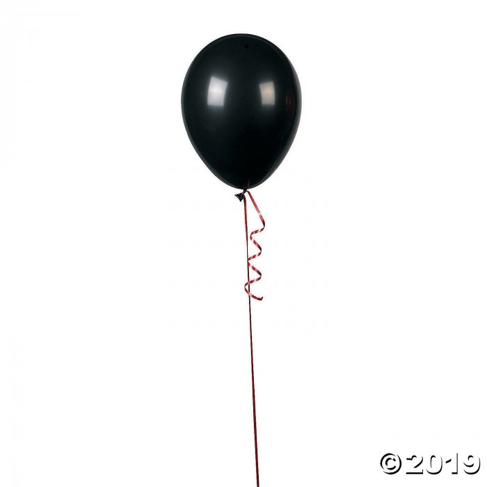 Onyx Black 11" Latex Balloons (Per Dozen)