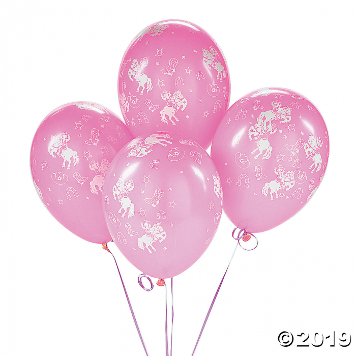 Pink Cowgirl 11" Latex Balloons (25 Piece(s))