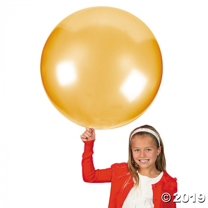 Jumbo Metallic Gold 36" Latex Balloons (1 Set(s))