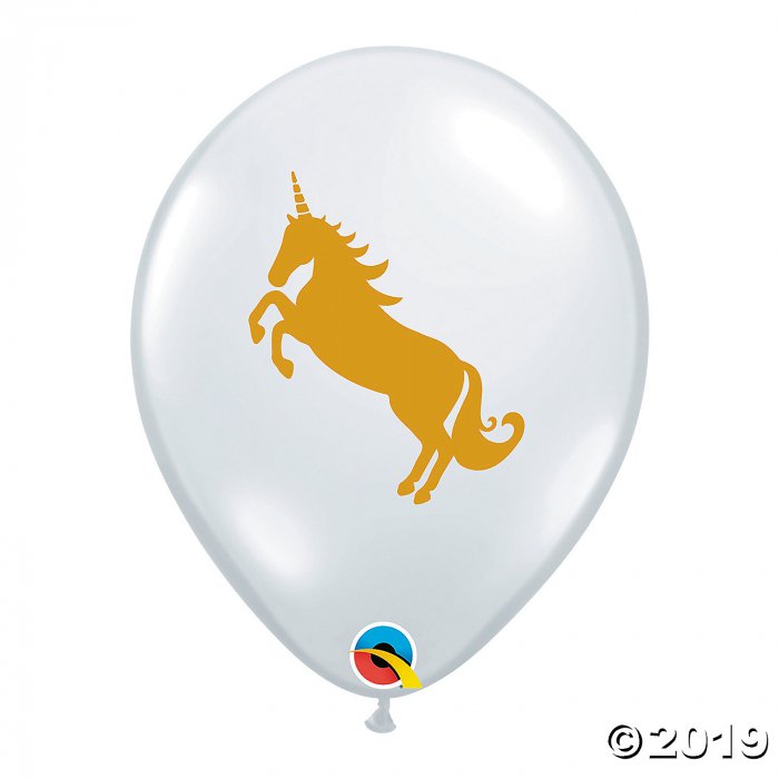 Unicorn Print 11" Latex Balloons (50 Piece(s))