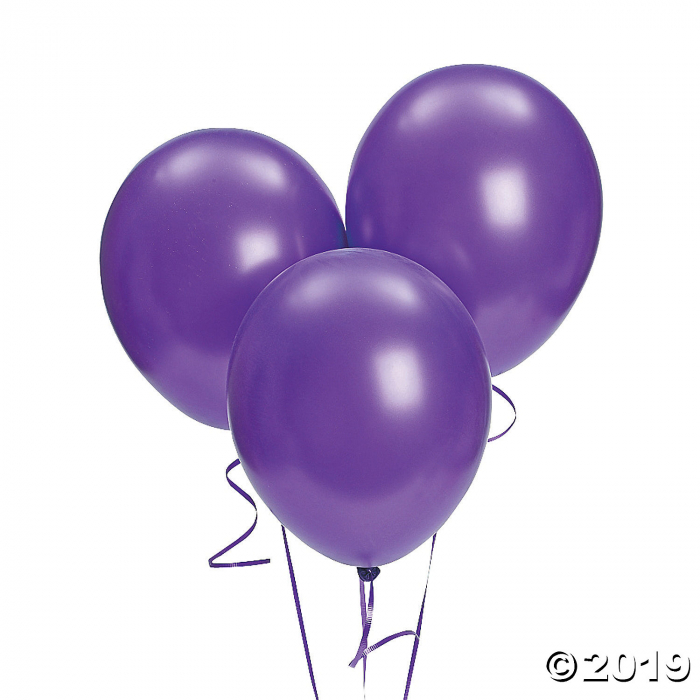 Bulk Purple Metallic 11" Latex Balloons (144 Piece(s))