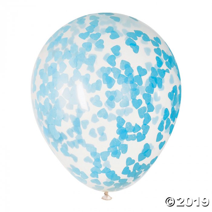 Blue Confetti 16 Latex Balloons (5 Piece(s))