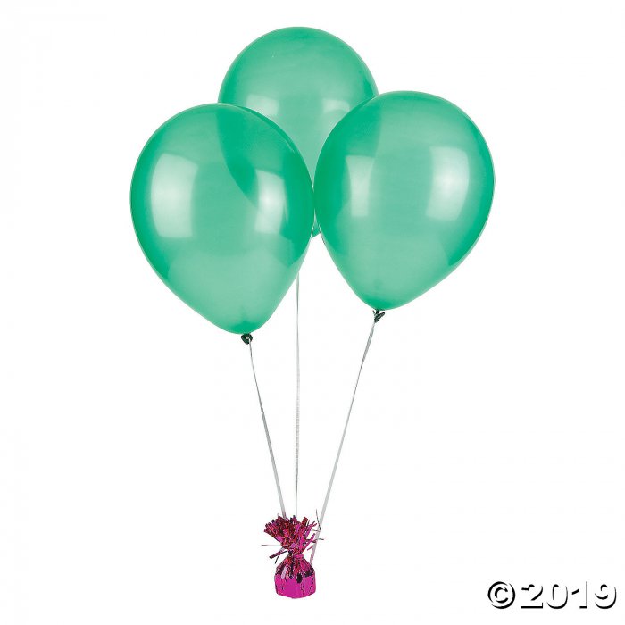 Emerald Green 11" Latex Balloons (Per Dozen)