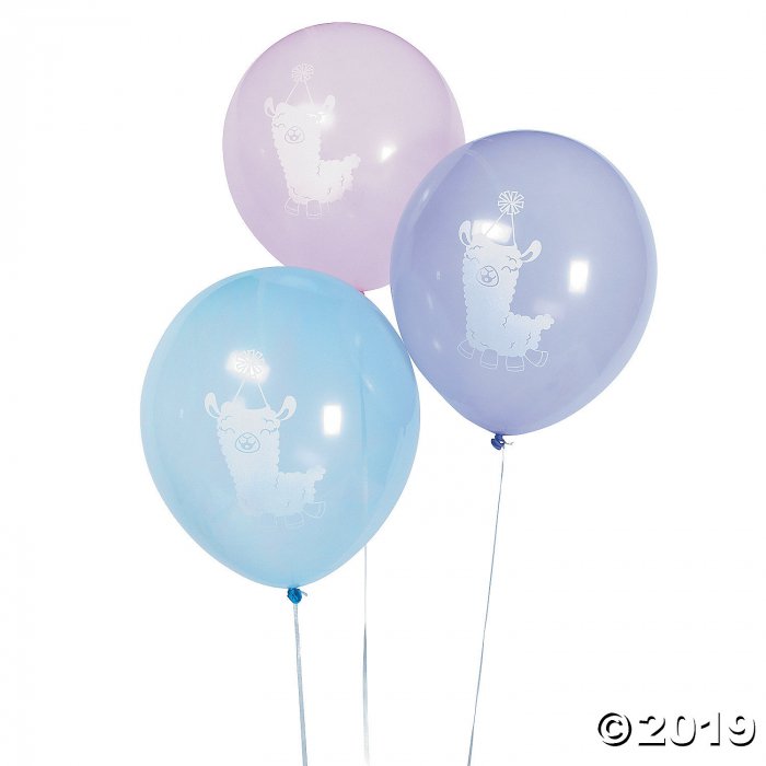 1st Birthday Lil' Llama 12" Latex Balloons (1 Unit(s))