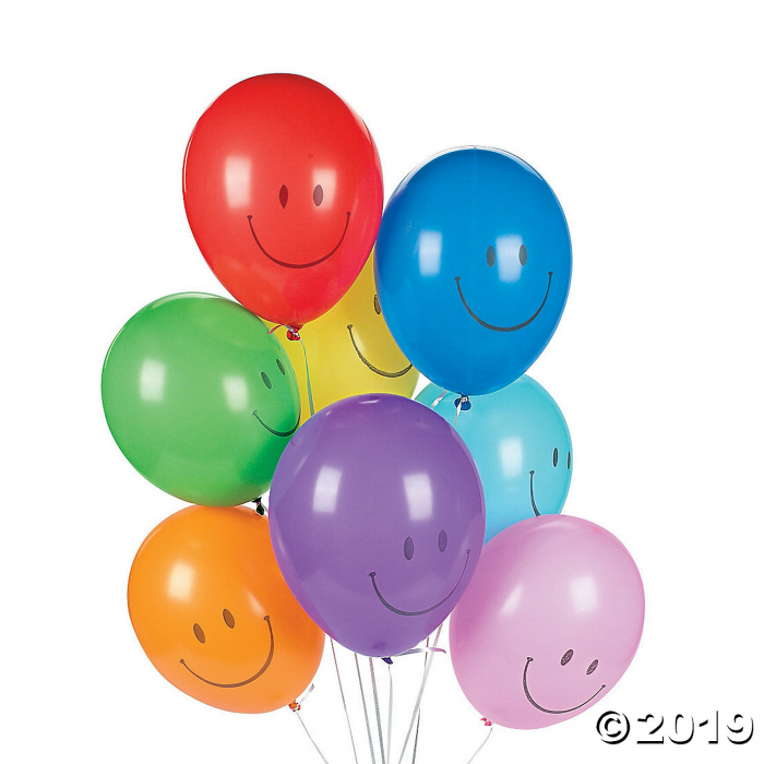 Bulk Smile Face 10" Latex Balloons (144 Piece(s)) Bulk Smile Face 10" Latex Balloons (144 Piece(s))