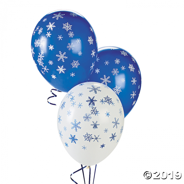 Snowflake 11" Latex Balloons (24 Piece(s))