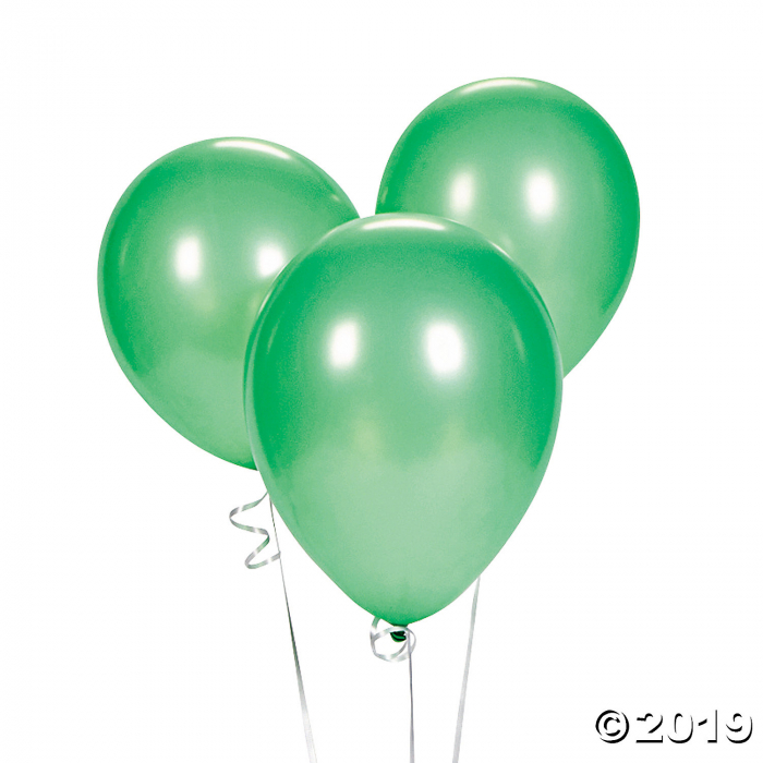 Green 9" Latex Balloons (24 Piece(s))