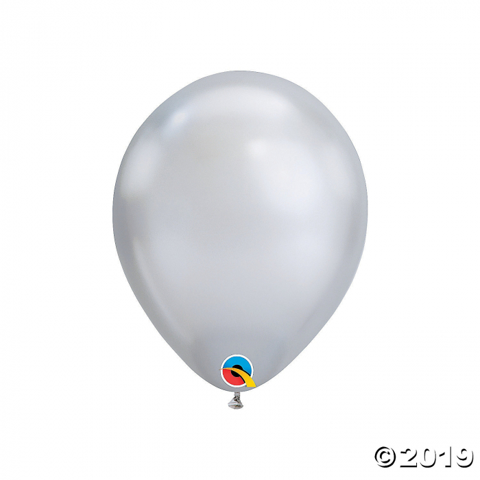 Chrome Silver 11" Latex Balloons (25 Piece(s)) Chrome Silver 11" Latex Balloons (25 Piece(s))