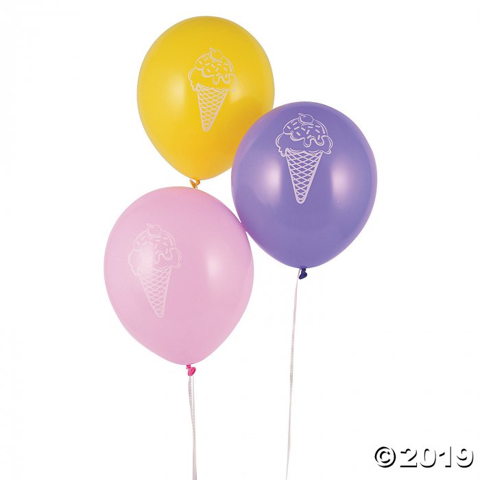 Ice Cream 11" Latex Balloons (25 Piece(s))