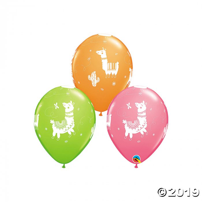 Llama Print 11" Latex Balloons (50 Piece(s))